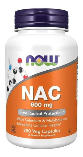 Now Foods | Nac N-acetyl-l-cysteine | 600mg | 250 Veg Caps