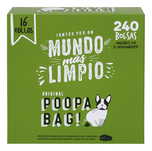 240 Bolsas Biodegradable  En Rollos Ecologicas Fecas Perro