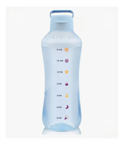 Botella Para Agua Aquavibe Motivaciónal De 2l Tupperware 
