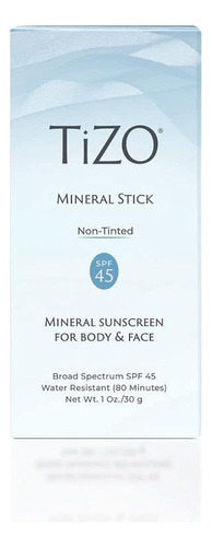 Tizo Barra Mineral Spf 45 | Sin Teñir | Resistente Al Agua (