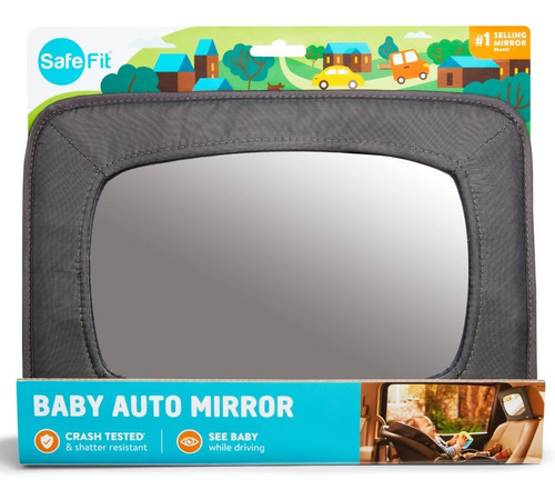 Espejo Amplio De Bebé Para Auto Resistente A Golpes Safefit