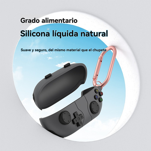USDILU Funda Case Para Beats Solo Buds Uso Rudo Protector + Limpiador Juegos Carcasa Diseño Con Llavero Color Gris Oscuro