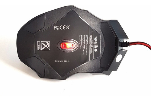 Imagem 7 de 10 de Mouse Gamer Usb Led 3200 Frames 7 Botões Alta Precisão Preto