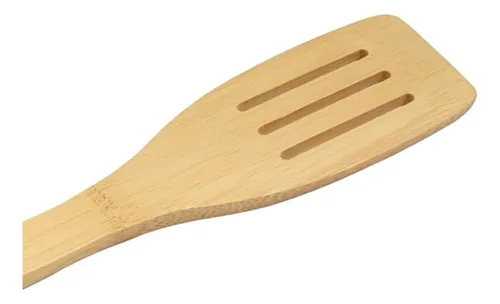 Espatula Ranurada Para Cocina De Bambú 50cm