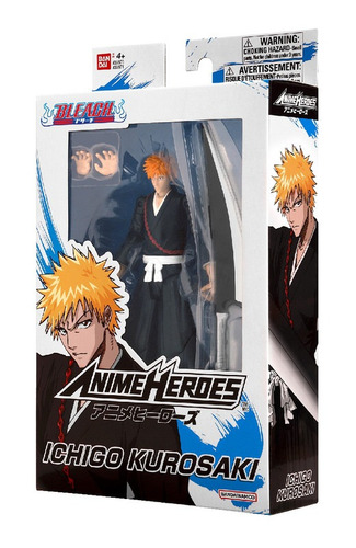 Figura De Acción Bleach Anime Heroes Ichigo Kurosaki 4