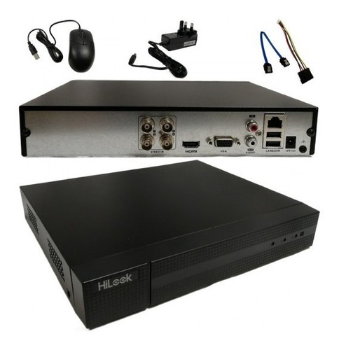 Grabador Dvr 4 Canales Hilook Cctv Fullhd 1080p Audio Hikvis