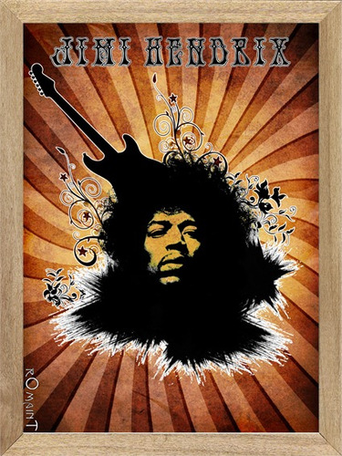 Jimi Hendrix , Cuadro, Música, Poster        P424