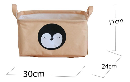 Imagen 2 de 5 de Canasto Organizador Rectangular Ropa Sucia Juguetes Kids