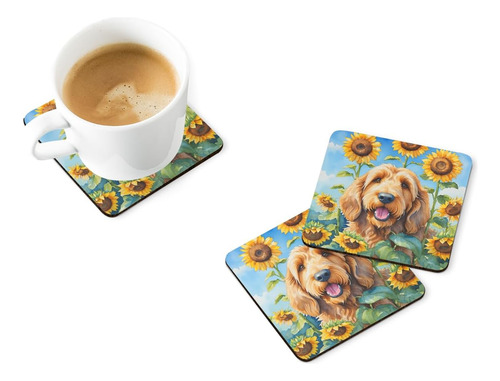 Carolines Treasures Otterhound En Girasoles Posavasos De Esp