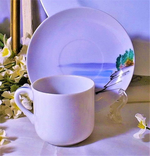 Imagen 4 de 10 de Bellísima Antigua Taza De Café Porcelana Japón Ocupado