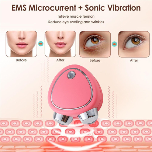 Estiramiento Facial Con Microcorriente Antiarrugas Skindion Tipo De Piel White
