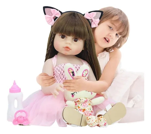Bebé Muñeca Niña Realista 55 Cm Muñeca Reborn