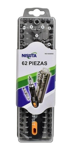 Kit Set Destornilladores Nisuta Torx Phillips Hexa Cricket