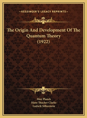 Libro The Origin And Development Of The Quantum Theory (1...