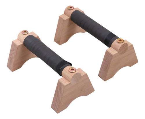 2 Barras De Flexiones De Madera Con , Estructura Estable Y