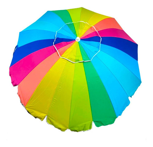 Sombrilla grande de color para playa y piscina, poliéster Mor, 2,2 m