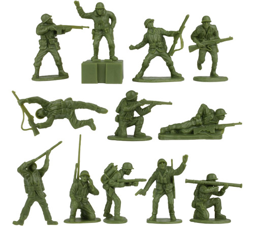 Bmc Ww2 Iwo Jima Plastic Army Men - Isla, Tanks Soldados 72