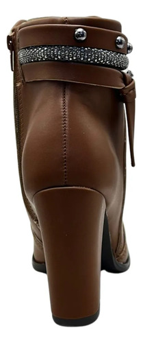 Botas Beira Rio Botineta Mujer Taco Cuadrado 9 Cm 9043.143