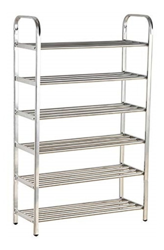 Imagem 2 de 6 de Sapateira Inox Organizadora Vertical De Sapatos 100cm Grande
