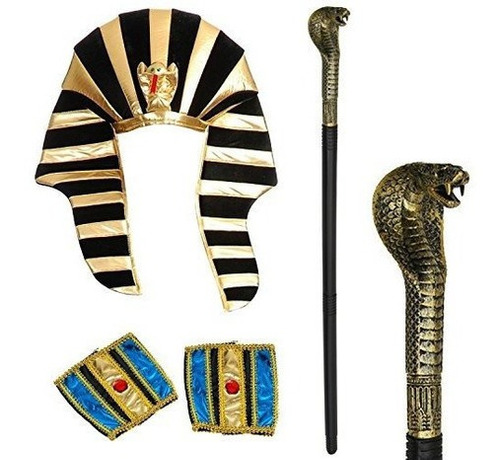 Tigerdoe Disfraz De Egipcio  Juego De 3 Piezas  Faraon Egipc