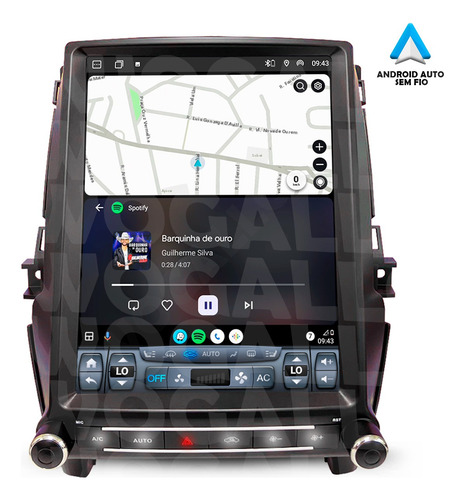 Central Multimidia Tesla Nova Ford Ranger 12poleg Completa