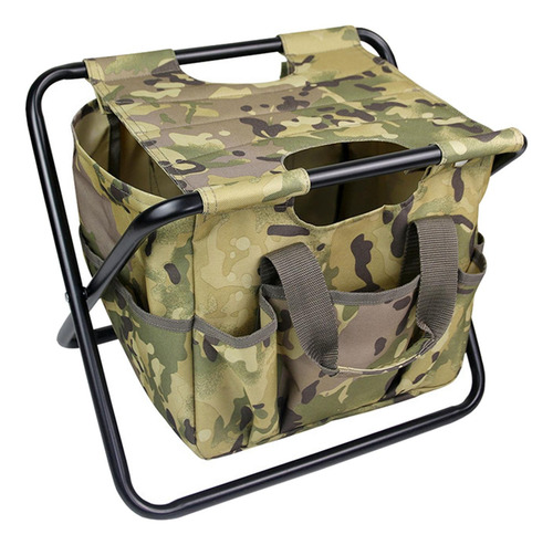 Silla De Camping Con Bolso, Reposapiés, Asiento, Taburete