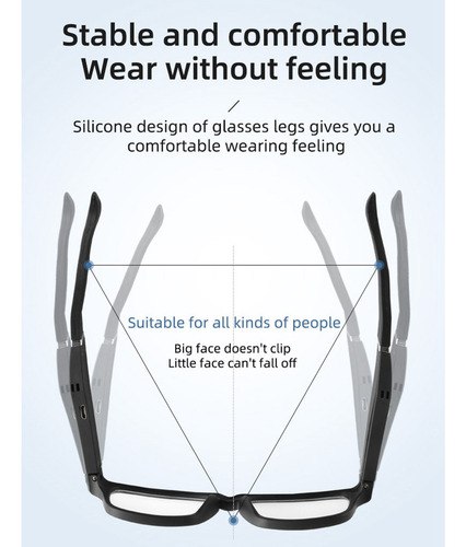 Gafas De Audio Auriculares Inteligentes Bluetooth Gafas,