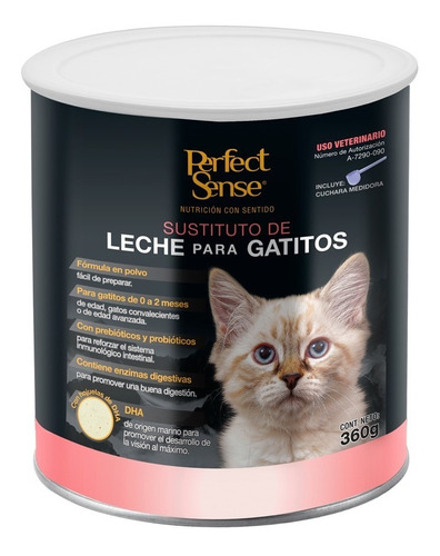 Sustituto Formula Leche En Polvo P/ Gato Kitten Gatitos 360g