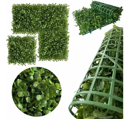 5 Placas De Grama Para Decoração Planta Artificial Muro