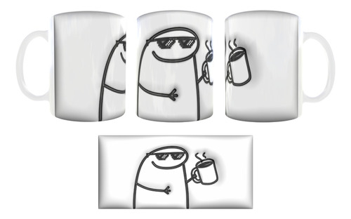 Tazón Flork Taza De Café Efecto 3d Inflado