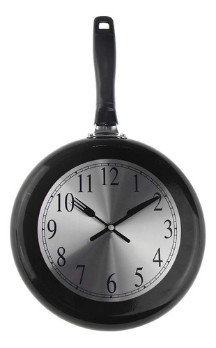 Reloj De Pared, Sartén De Metal De 10 Pulgadas, Reloj De Par