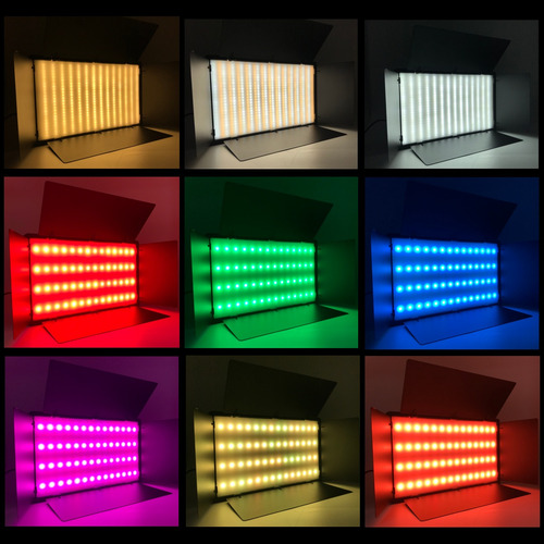 Painel Led Soleste U800+ Rgb Com Fonte 220V E Tripé 2m T