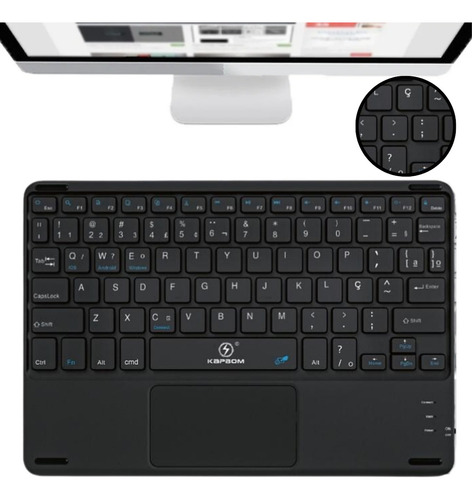 Kit Teclado + Mouse + Caneta Stylus Para Redmi Pad Se 11 Cor De Teclado Preto Idioma Português Brasil