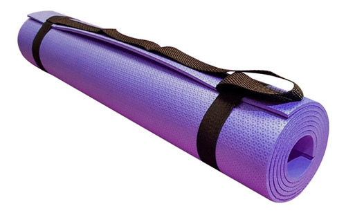 Tapete Yoga Mat Com Alça 170x60cm  Lilas 5mm Evamax