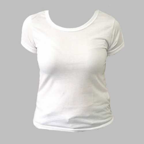 Camiseta Feminina Lisa De Sublimação Atacado 