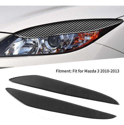 ` Funda De Ceja For Faros Delanteros For Mazda 3 2010-2013 Y