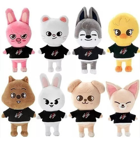 Muñeco De Peluche Stray Kids Skzoo Stray Kids, 8 Piezas