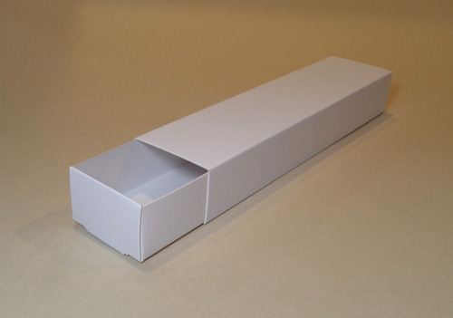 25 Cajas Blancas Deslizantes D315 (21x5x3) Indubox