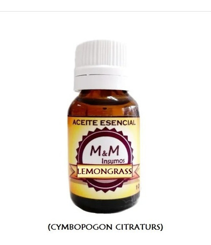 Aceite Esencial De Lemongrass X 10 Cc