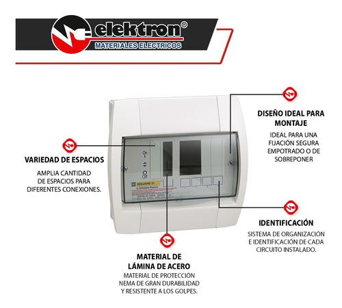 Imagen 3 de 6 de Centro De Carga - Qox - 60a 1f, 3h, 120/240v - 10ka - 6sp -