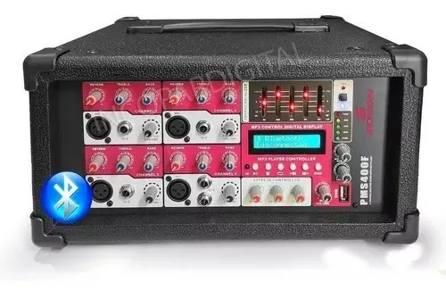 Consola Potenciada Moon 410up Cabezal Amplificador Bluetooth