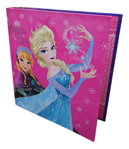 Carpeta Nro 3 Con Ganchos - Frozen Elsa Anna - Dgl Games
