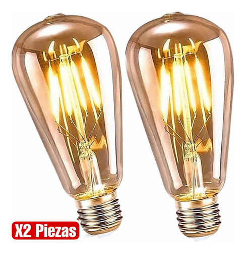 Bombilla Foco Vintage Led E26 E27 Incandescente Luz Cálida
