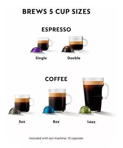 Breville - Cafetera Nespresso Vertuo para café común y exprés