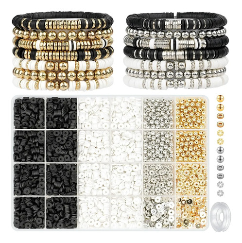 Beads Pulseras Kit Hacer Perlas Metales Bricolaje Cuentas