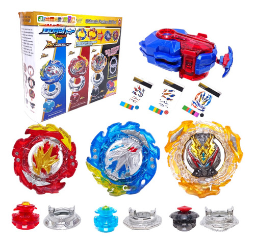 Beyblade Ultimate Fusion Kit 3 Beyblade Con Lanzador 