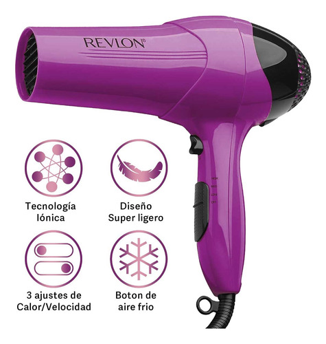 Secadora De Cabello Revlon Frizz Control 1875w