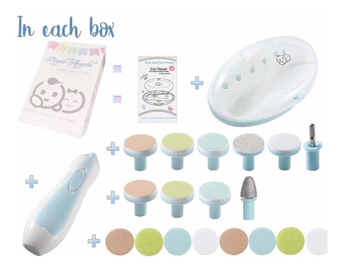 Kit De Lima De Uñas Para Bebes Royal Angels Con Luz