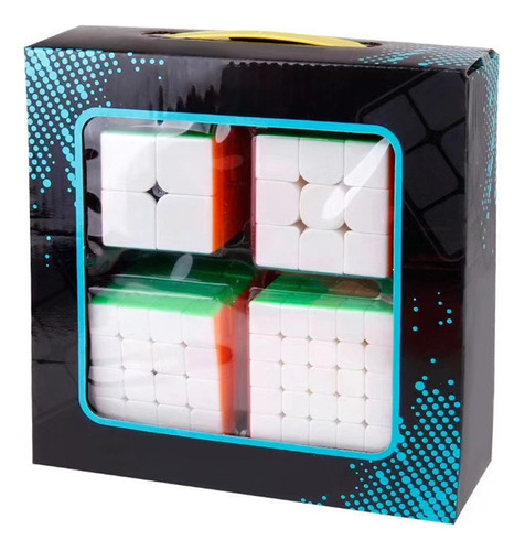 Cubos Rubik 2x2 3x3 4x4 5x5 Sin Pegatinas Paquete De 4 Pzs.