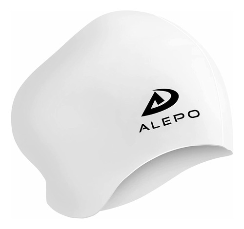 Gorro Para Natación Alepo, De Silicona, Talle L, Blanco